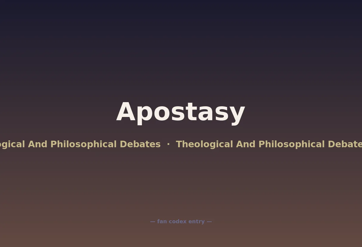 Apostasy
