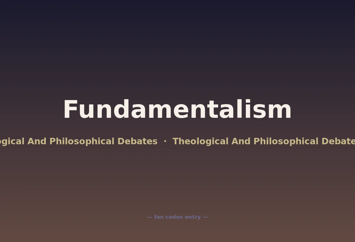 Fundamentalism